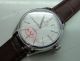 Replica Rolex Cellini Stainless steel White Face Brown Strap Copy Watch (1)_th.jpg